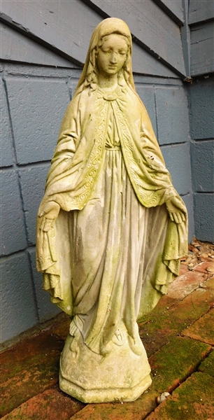 Concrete Saint Statue 26" Tall 