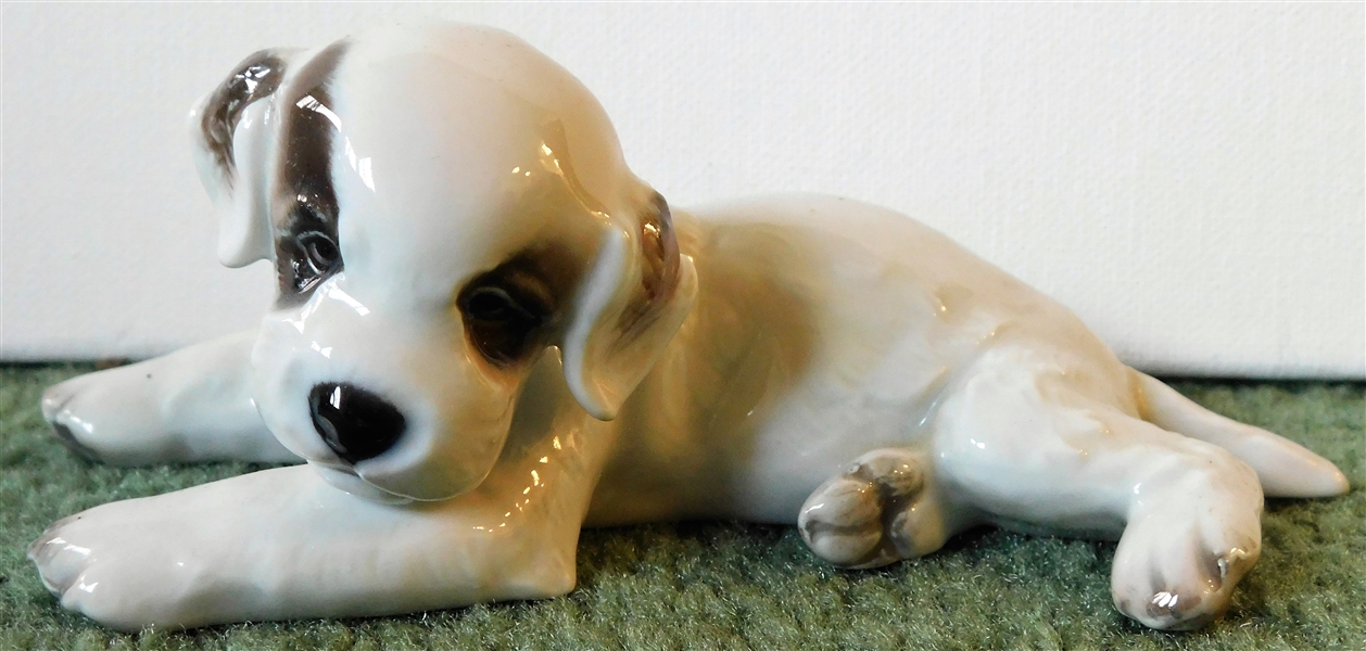 Rosenthal Germany Porcelain Dog - 6 1/2" Paw to Tail - 2 1/4" tall 