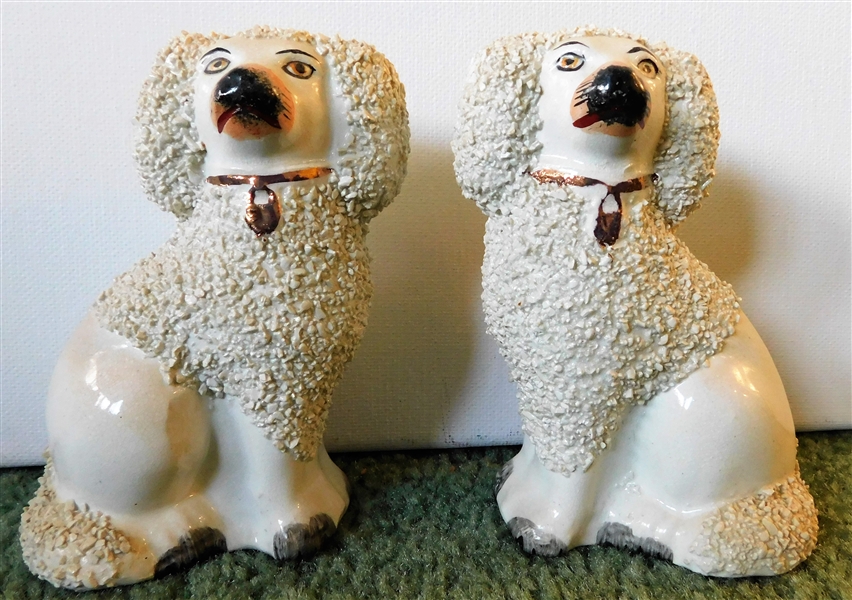 Pair of Staffordshire England Dogs - 5" tall 