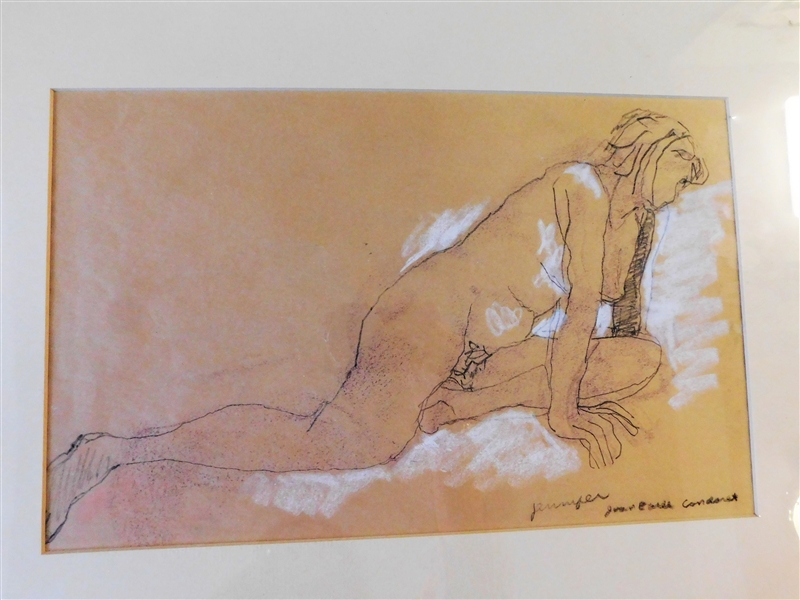 Nude Drawing - Artist Signed - 15 1/2" by 20 1/2"