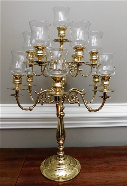 Beautiful Baldwin Brass 13 Light Candle Holder - 22 1//4" tall 14" Across