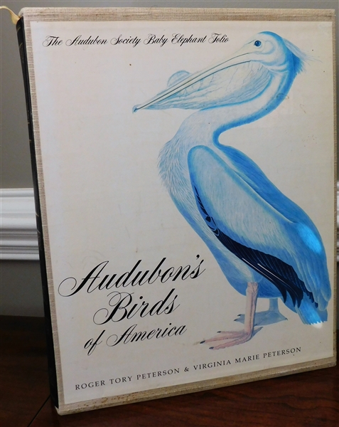 The Audubon Society Baby Elephant Folio "Audubons Birds of America" - Large Book with Original Sleeve - Book Measures 3 3/4" 16" by 13"