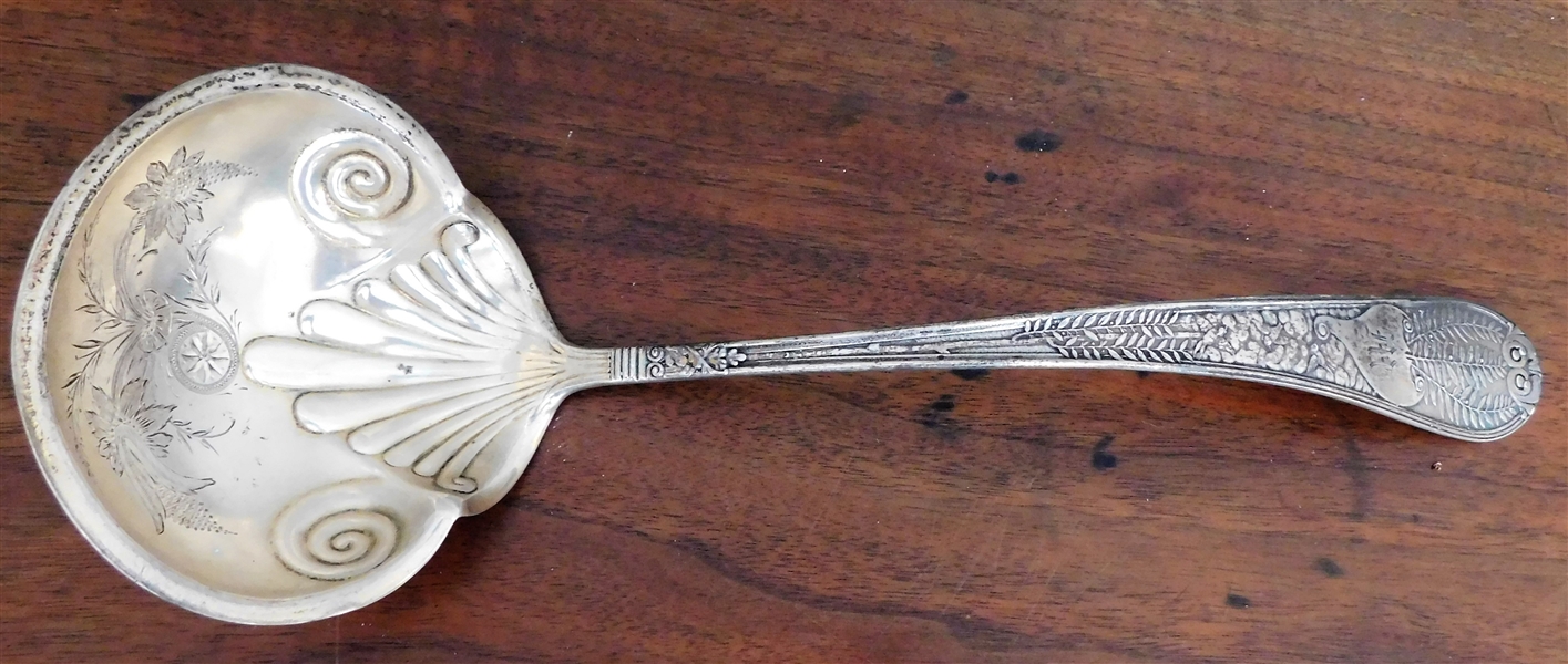 Beautiful Hallmarked Sterling Silver Ladle "M" Monogram - 13 1/2" Long 