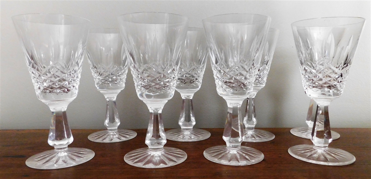 8 Waterford Crystal 5 1/2" Wines