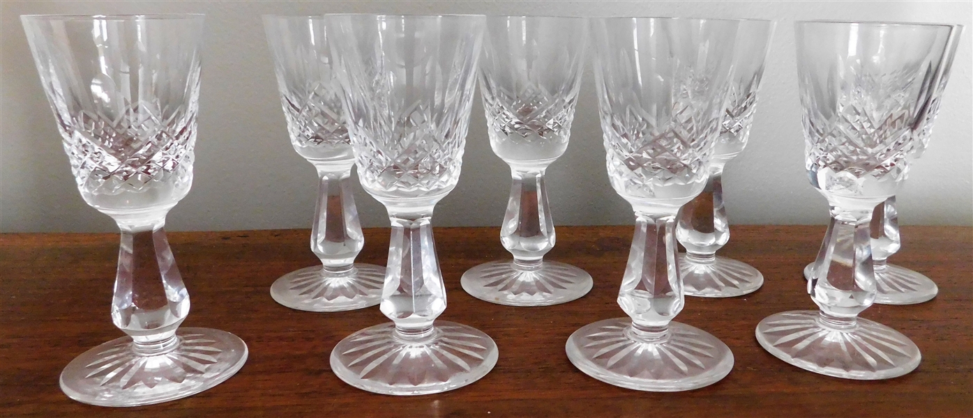 8 Waterford Crystal Cordials 4"