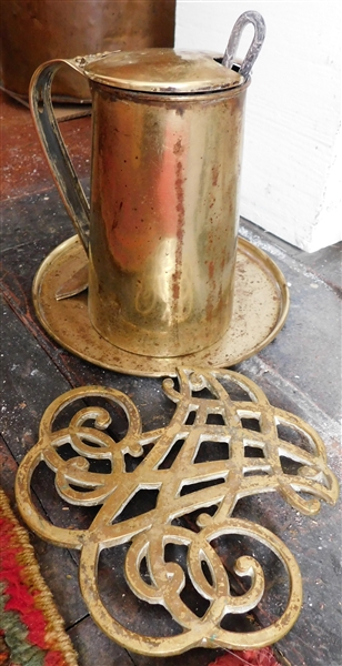 Brass Fire Starter and Brass Virginia Metalcrafters Trivet