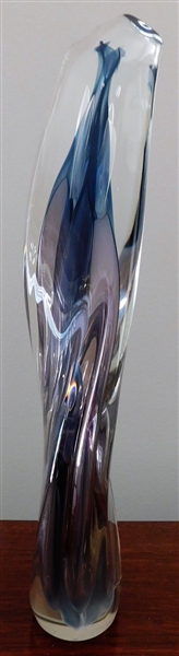 Paul Manners Art Glass Figure Artist Signed - Number 8025 - 14" Tall 