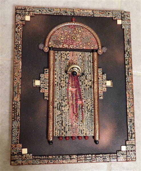 "Heart Portal Series" By Bobby Wells Tile Mosaic - Plaque Measures 13" by 10"
