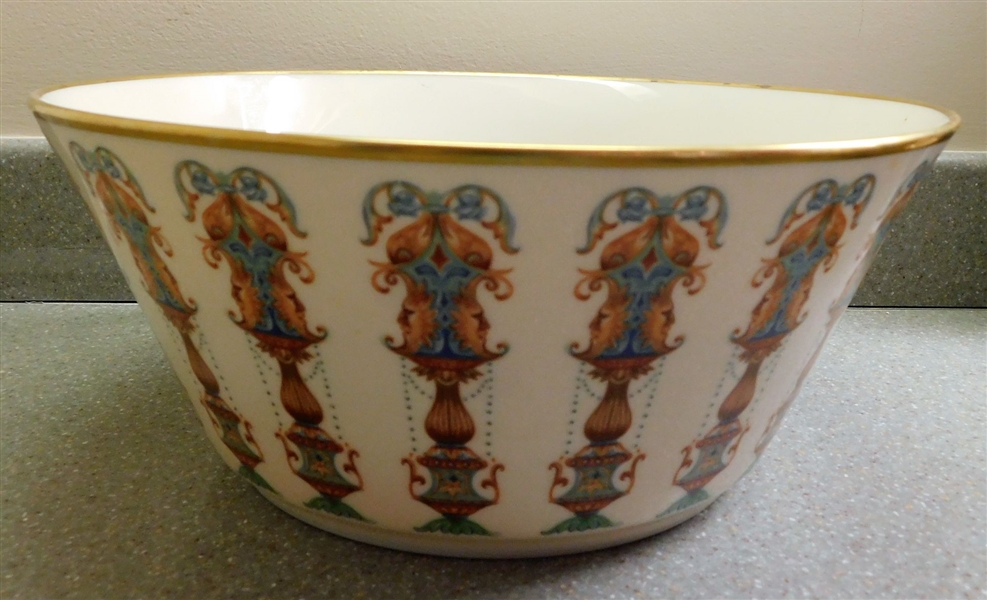 Beautiful Lenox Bowl with Gold Trim - 4 1/2" tall 10 1/4" Across
