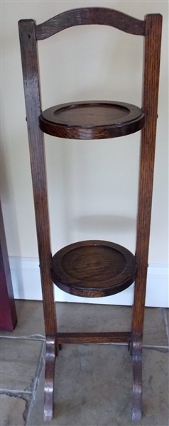 Oak Muffin Stand - Measures 29" tall 