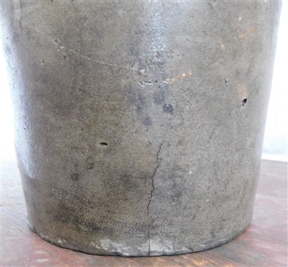 JD Craven Storage Jar - Single Star Stamp - 10 tall Chip on Rim and Hairline Near Bottom 