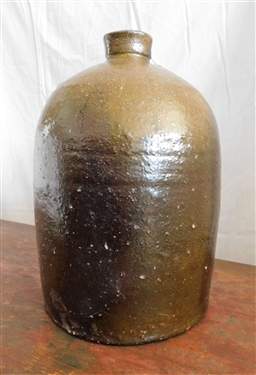 Western North Carolina Pottery Jug - 10 1/2 tall Tiny Chip on Lip 