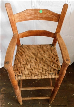Primitive Mule Ear High Chair - 36 To Top 22 To Seat