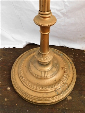 4 Light Floor Lamp with Glass Shade - 62 tall 