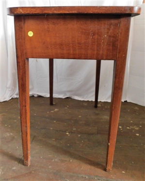 Beautiful Grain Painted 2 Drawer Tapered Leg Table - 29 1/2 tall 32 by 19  1/2