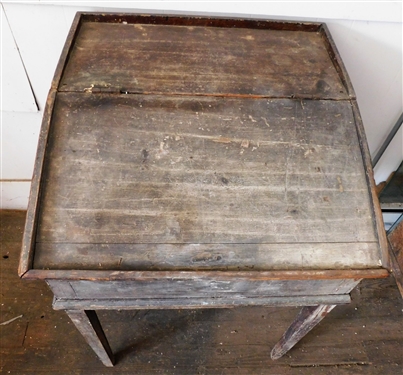 Pine Lift Top Desk with Lock - 35 1/2 tall 25 by 25