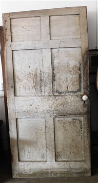 6 Early Doors - Raised Panels Mortised Construction - Different Conditions - Some Parts - Each Pictured  - White Door Measures 74 by 36