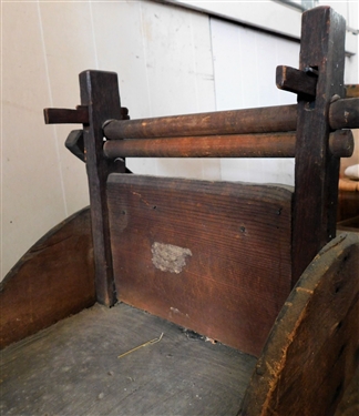 Primitive Wood Laundry Wringer - 27 tall 40 by 14
