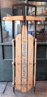 Lightening Glider Snow Sled - Very Minimal Wear - Measures 52 1/4 Long