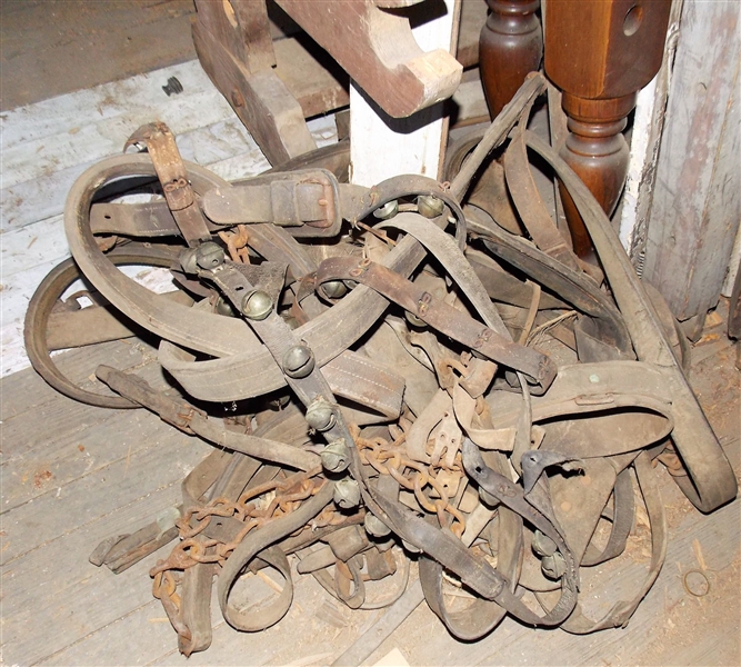 US Horse Harness and Sleigh Bells - Bell Strap is in Pieces 