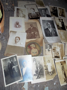 Lot of African American Photographs, Cabinet Cards, Post Cards, and Ephemera - Including Preachers From Virginia, From the Davis Family Boonsboro, Virginia and Lynchburg, Virginia - Largest Photo...
