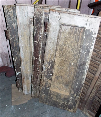 Wood It's A Girl Stork, 4 Paneled Doors, Shutters, Dresser Mirror Frame, and Folding Artist Lap Desk