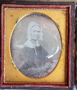 2 Tin Type Photos of Elderly Women and Album of CDVs and Tin Types 