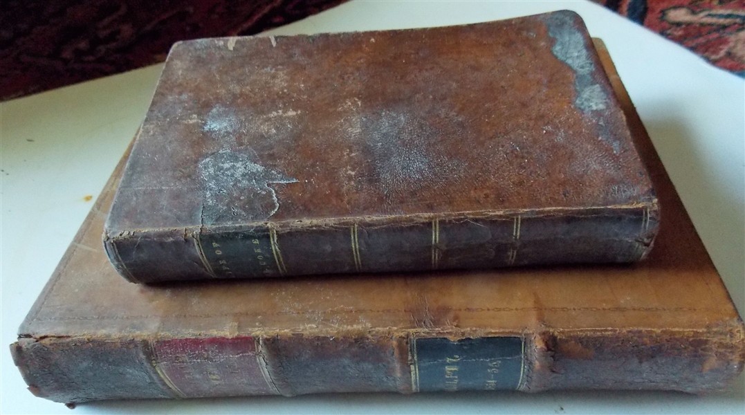 "Life of Dr. Cooke" 1813 Leather Bound Book  - Missing First Page , Cover is Rough and "Reports of Explorations and Surveys to Acertain the Most Practicable and Economical Route for a Railroad"...
