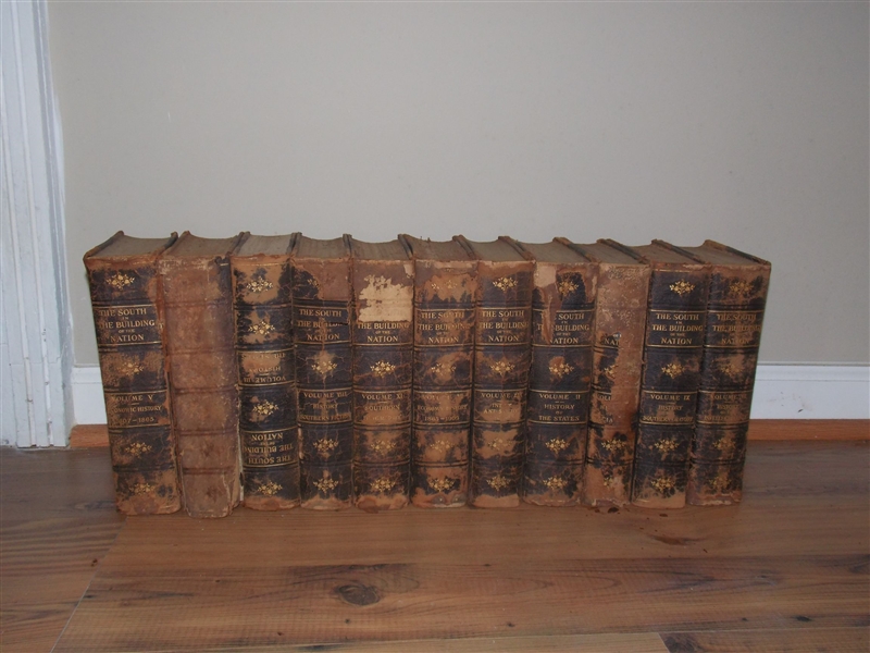 "The South in Building of the Nation" Set of Books  - 11 Volumes - Rough Conditon 