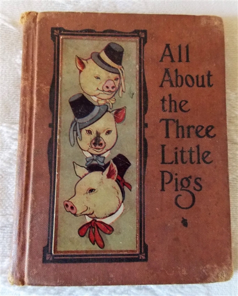 "All About the Three Little Pigs" by Dick Hartley and L. Kirby Parrish Christmas Gift in 1934 - Writing on First Few Pages - See Photos