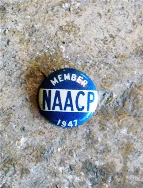 1947 Member NAACP Button - 3/4" Across