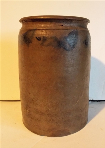 Virginia Blue Pottery Jar - Measures 8" tall 5 1/4" Across 