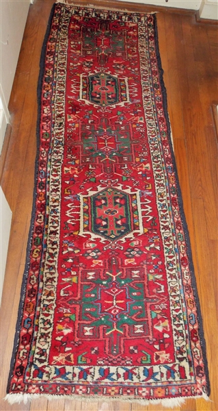 Ghandi Persian Carpet - No. 518 Qarajah Pattern - Measures 72" by 23"