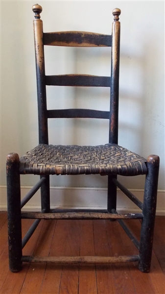 Red House Johnson Chair - Appomattox County Virginia- All Original - Measures 36" tall 18" by 13"