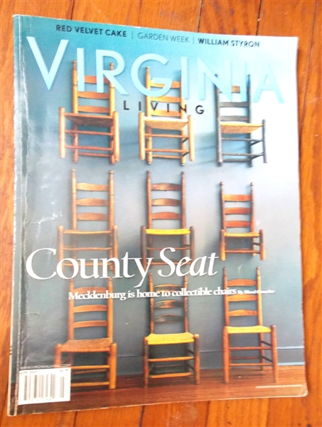 Virginia Living Magazine "County Seat" Featuring Article about Mecklenburg Chairs