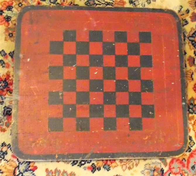 Selchow and Righter Company Double Sided Game Board with Checkers on One Side and Parcheesi on Other - Measures 18" by 20"