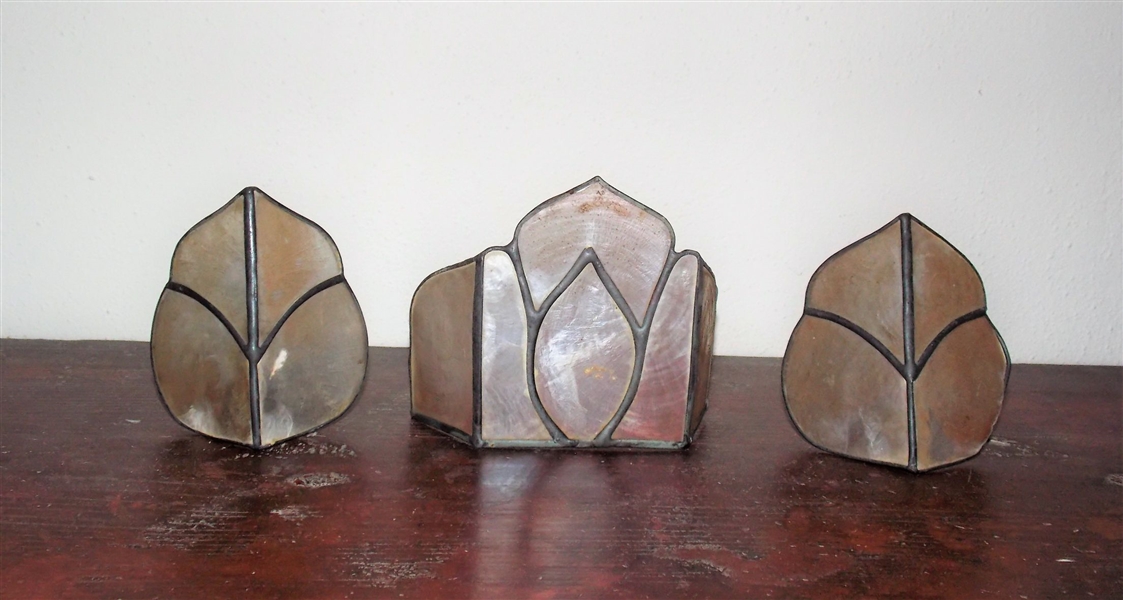 3 Micah Candle Reflectors Measure 4" Tall Largest Smaller 4" Across Largest 6" 