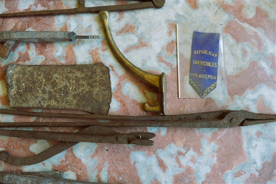 Lot of Tools including Blacksmith Shop Made  -  Axe, Calipers, Pliers, Etc. 