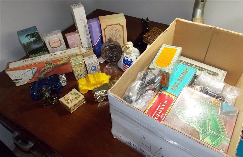 Collection of Avon Perfume Bottles - Including New in Box, Figural, Etc. 