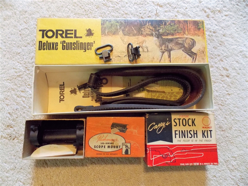 Torel Deluxe Gunslinger - New in Box, Pachmayer Lo-Swing Scope Mount, and Caseys Custom Stock Finish Kit - Walnut