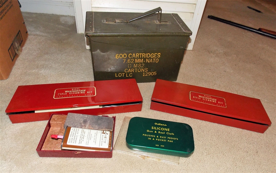 Metal Ammo Can and Gun Cleaning Kits 