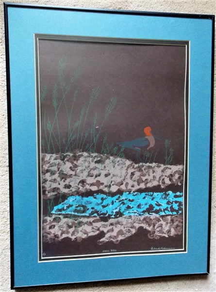 Early Bird by Richard Malvarian Signed and Numberd Print 1 of 3 - Framed and Numbered - Frame Measures 24" by 18"
