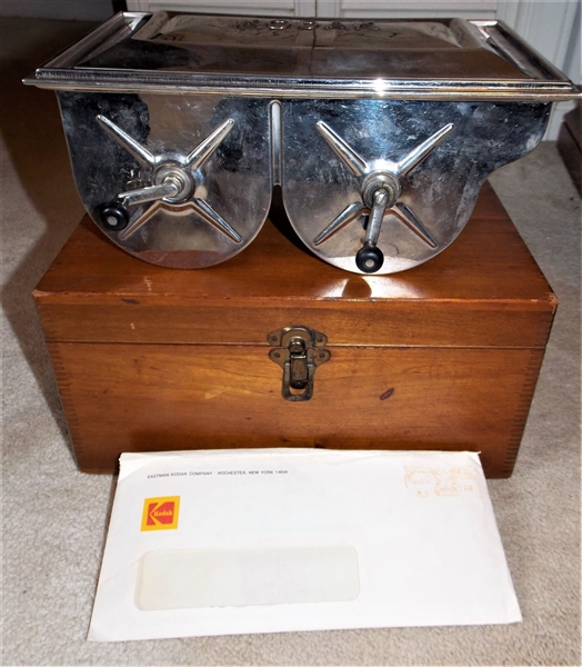1903 Antique Photography Kodak Developing Machine in Wooden Box 
