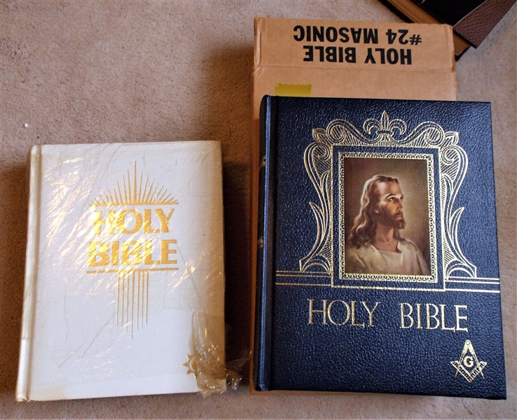 Holy Bible #24 Masonic New in Original Box and New Holy Bible - Revival Fires Edition 