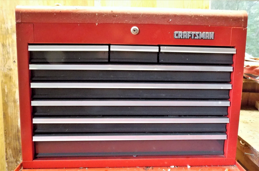 Craftsman 8 Drawer Tool Chest - Top Lifts Open - NO KEY