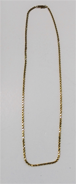 14kt Yellow Gold Rope Chain - 20" Long