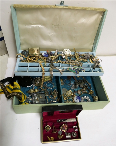 Large Lot of Jewelry including Sterling Silver, Gold, and Costume. 
