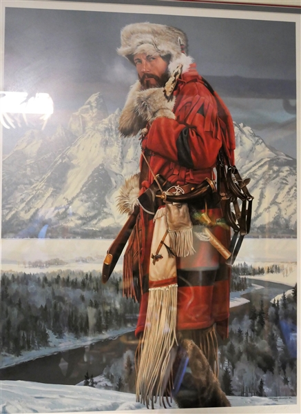 Pencil Signed Print by Michael Ginater Jr. 1989 -Numbered 491/950 - Measures 34" by 27 1/2"