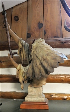The Great Mystery by Stephen Herrero Native American Statue - Number 3/1200- MCSI 2006 - Measures 36 tall
