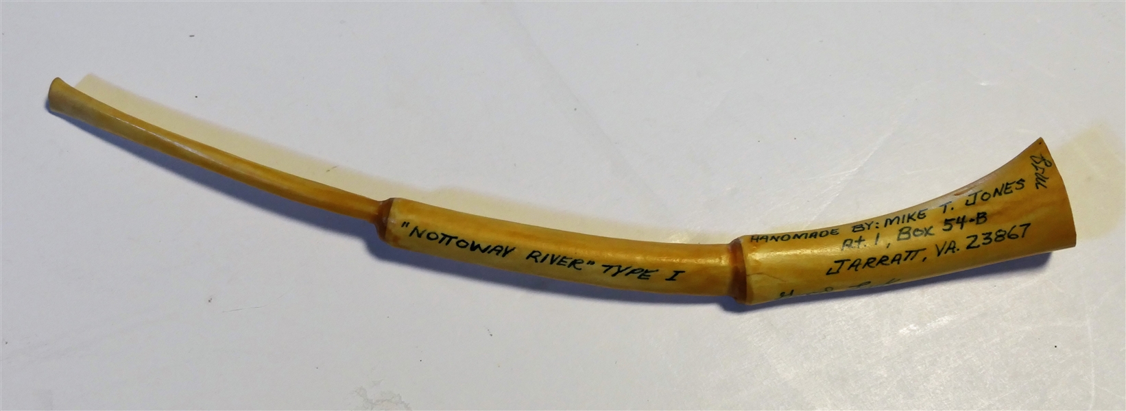 "Nottoway River" Type I Turkey Call by Mike T. Jone Jarratt, VA - Crack in End